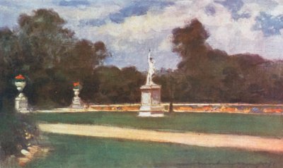 Die Rasenflächen in den Tuilerien von Mortimer Ludington Menpes