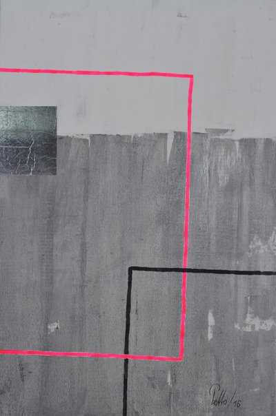 Fette geometrische Grau-Rosa von Mr PETTO