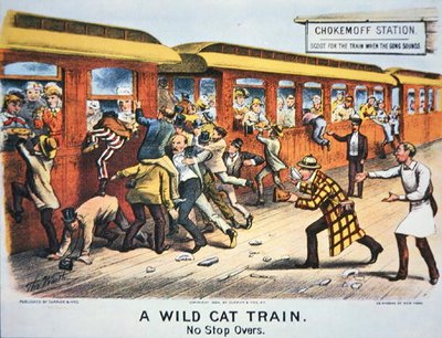 Ein Wildkatzenzug - Keine Zwischenstopps von Currier and Ives