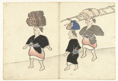 Drei Frauen aus Ohara von Nakamura Hochu