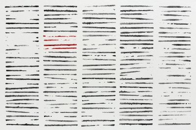 Kontrastierende Rote Linien von Natalie Bruns