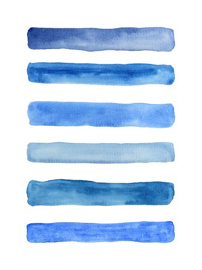 Serener blauer Farbverlauf von Natalie Bruns