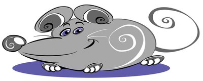 Lockige Maus - Cartoon von Neale Osborne