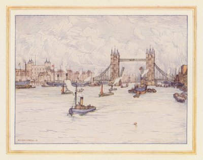 Der Turm und die Tower Bridge von Nelson Dawson