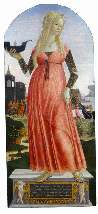 Claudia Quinta, um 1490-1495 von Neroccio di (1447-1500) Landi