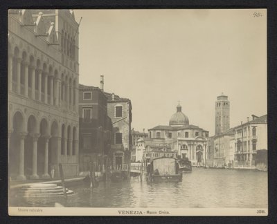 Fassade des Fondaco dei Turchi in Venedig von Neue Photographische Gesellschaft