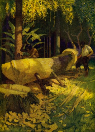 Illustration für Robinson Crusoe von Newell Convers (after) Wyeth