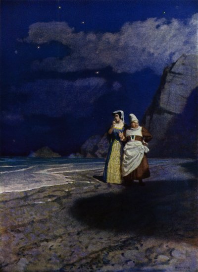 Illustration für Westward Ho! von Charles Kingsley von Newell Convers (after) Wyeth