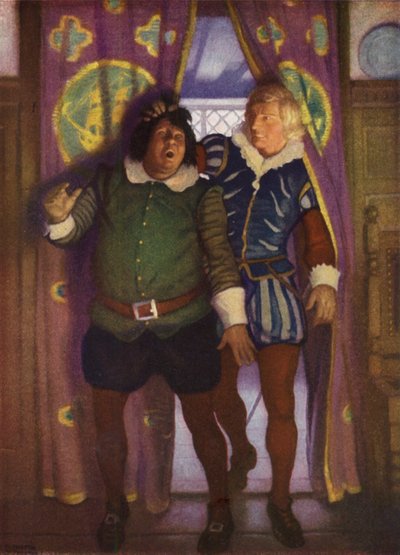 Illustration für Westward Ho! von Charles Kingsley von Newell Convers (after) Wyeth