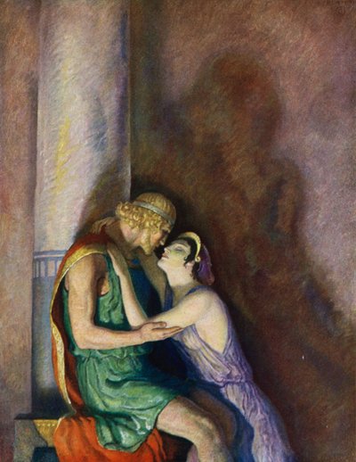 Odyssee: Odysseus und Penelope wiedervereint von Newell Convers (after) Wyeth