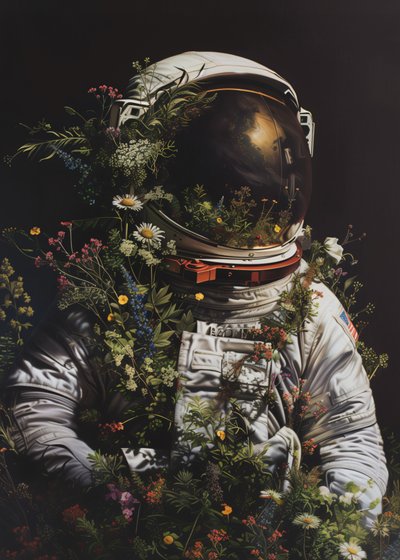 Blühender Astronaut von Nicebleed
