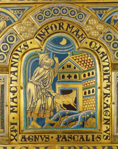 Agnus Pascalis, das symbolische Osterlamm von Nicholas of Verdun