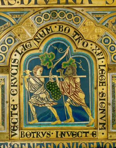 Die Kundschafter kehren aus dem Tal Eshkol zurück und tragen eine riesige Traube von Nicholas of Verdun