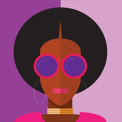 Afro-Mädchen von Nick Diggory