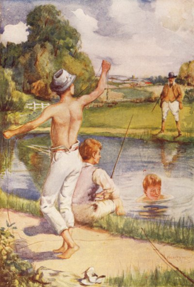 Ich habe einige von euch jungen Herren gerade hier drüben angeln gesehen von Nicol Laidlaw