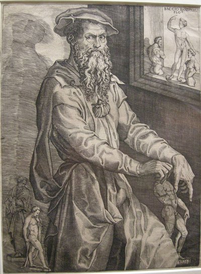 Porträt von Baccio Bandinelli von Nicolo della Casa