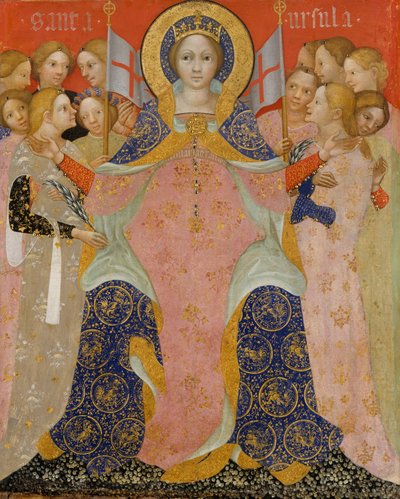 Die heilige Ursula und ihre Jungfrauen, ca. 1410 von Nicolò di Pietro