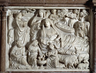 Verkündigung und Geburt Christi von Nicola Pisano