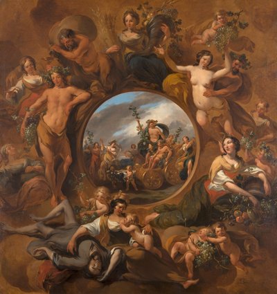 Die vier Jahreszeiten, Allegorie des Herbstes von Nicolaes Berchem