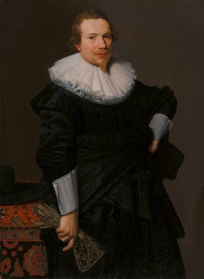 Porträt eines 24-jährigen Mannes von Nicolaes Eliasz. Pickenoy