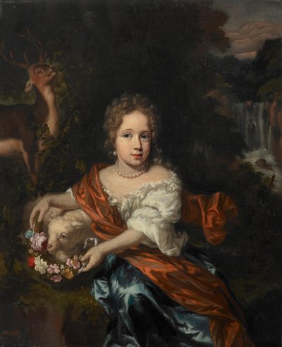 Porträt eines unbekannten Mädchens von Nicolaes Maes