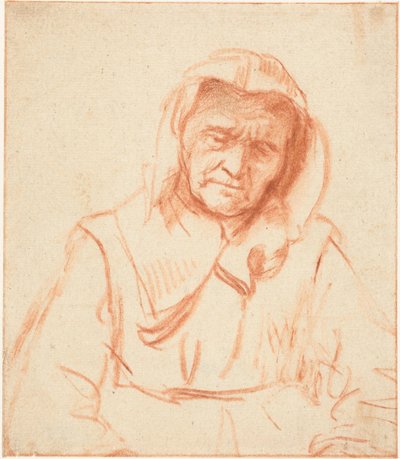 Schlafende alte Frau von Nicolaes Maes