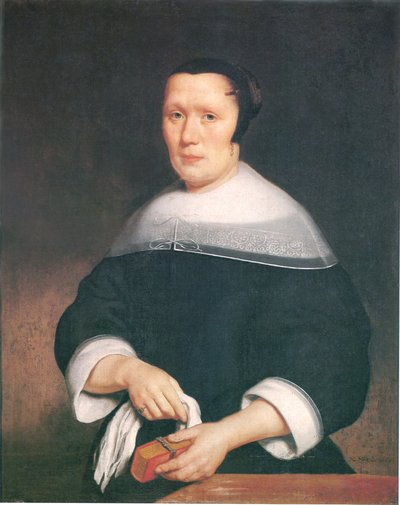 Porträt einer Frau von Nicolaes Maes