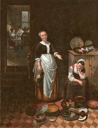 Der faule Diener von Nicolaes Maes