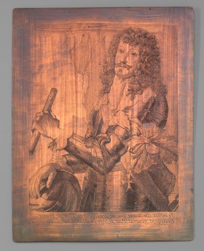 Porträt des Duc de Lesdignières François de Bonne von Nicolaes Van Helt Stockade