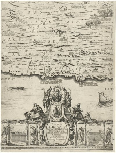 Karte von Palästina von Nicolaes van Geelkercken