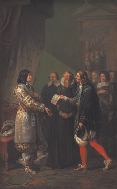 Absolute Monarchie zugewiesen an Friedrich III. von Dänemark im Jahr 1660, 1783 von Nicolai Abraham Abildgaard