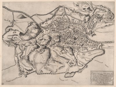 Speculum Romanae Magnificentiae: Blick auf Rom von Osten von Nicolas Beatrizet