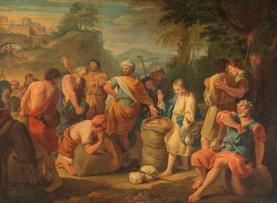 Das Auffinden des Geldes in Benjamins Sack von Nicolas Bertin