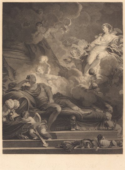Der Liebestraum von Nicolas François Regnault after Jean Honoré Fragonard