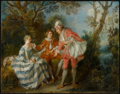 Zwei Freunde von Nicolas Lancret