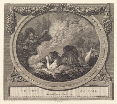 Der Milchtopf von Nicolas Ponce after Jean Honoré Fragonard