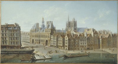 Hôtel de Ville und Place de Grève (jetzt Place de l