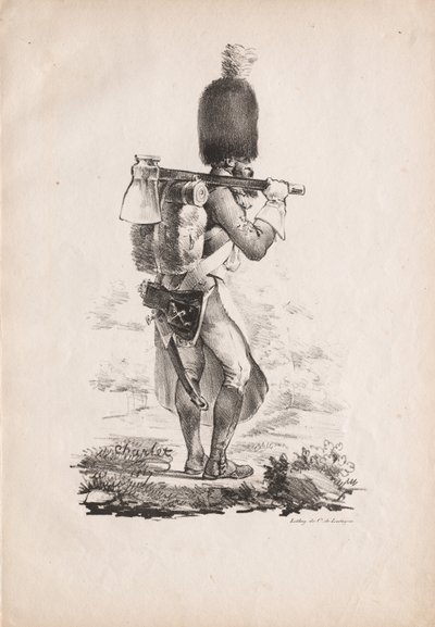Militärische Kostüme: Infanteriepionier von Nicolas Toussaint Charlet