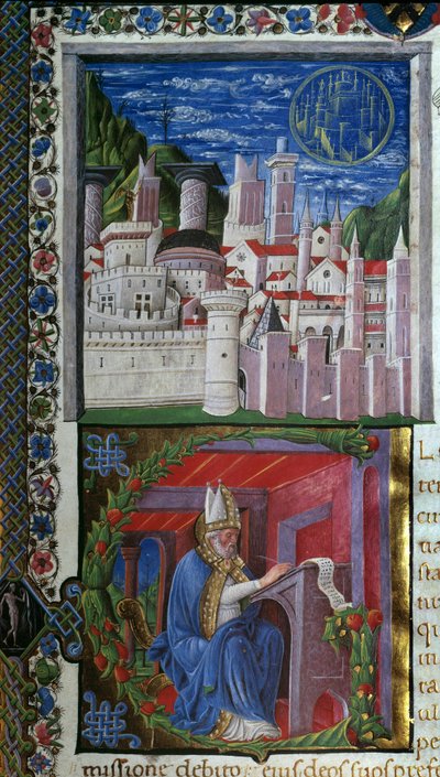 Der heilige Augustinus schreibt von Nicolo Polani
