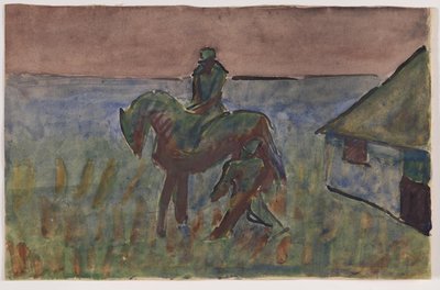 Krushoved bei Bettefandens Haus. Motiv aus Blichers Novelle Bettefanden und Herremanden von Niels Larsen Stevns