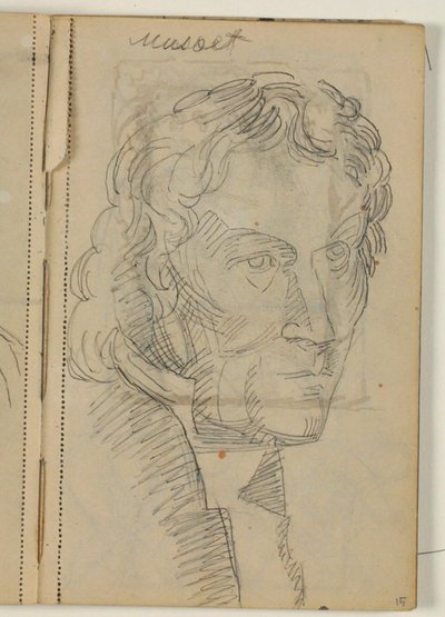 Studie von Thorvaldsen nach Eckersbergs Gemälde (1814) von Niels Larsen Stevns