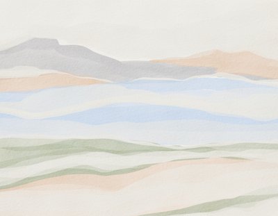 Pastellfarbene Bergschichten von Nikita Jariwala