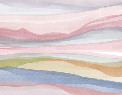 Pastell Aquarelllandschaft von Nikita Jariwala