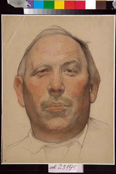 Porträt von Demian Bedny von Nikolai Andreevich Andreev