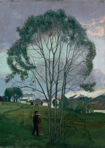 Juninacht und Weidenbaum von Nikolai Astrup