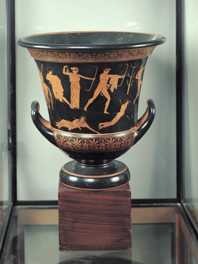 Attisch rotfiguriger Kalix-Krater, der den Tod der Niobiden darstellt, ca. 460-50 v. Chr. von Niobid Painter
