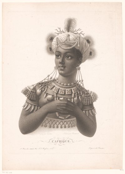 Personifikation von Afrika von Noel Francois Bertrand
