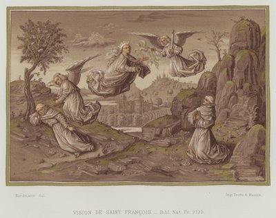 Vision des heiligen Franz von Assisi von Nordmann (after)