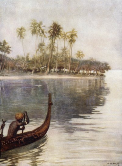 Früher Morgen, Gavutu, Salomonen von Norman Hardy