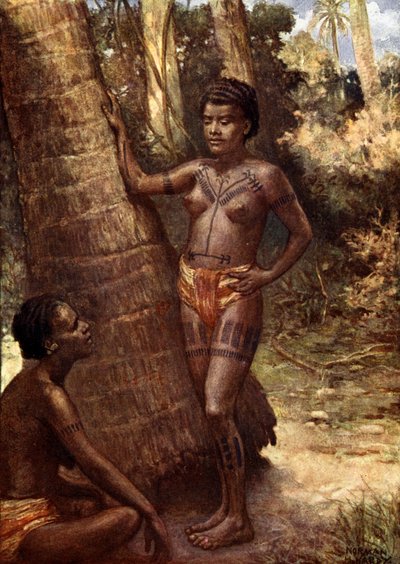 Frauen von Rennell Island (Polynesien) von Norman Hardy